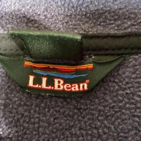 L.L. Bean Vintage Zip Fleece Sweatshirt Large Blue Women's Pullover Jacket - Picture 4 of 8